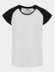 Urban Classics T-shirt Girls Contrast Raglan 2-Pack bianco