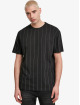 Urban Classics T-Shirt Oversized Pinstripe black