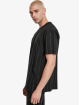 Urban Classics T-Shirt Oversized Pinstripe black
