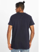 Urban Classics T-Shirt Pigment Dye High Low blau