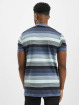 Urban Classics T-Shirt Yarn Dyed Sunrise Stripe blau