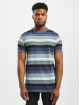 Urban Classics T-Shirt Yarn Dyed Sunrise Stripe blau
