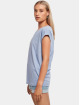 Urban Classics T-Shirt Ladies Organic Extended Shoulder bleu