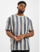 Urban Classics T-Shirt Printed Oversized Bold Stripe blue