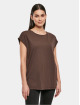 Urban Classics t-shirt Ladies Organic Extended Shoulder bruin