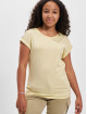 Urban Classics t-shirt Girls Organic Extended Shoulder geel