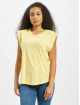 Urban Classics T-Shirt Ladies Basic Shaped gelb