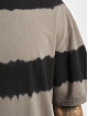 Urban Classics T-Shirt Oversized Striped Tye Dye grau