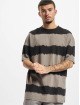 Urban Classics T-Shirt Oversized Striped Tye Dye grey