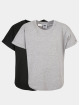 Urban Classics T-Shirt Boys Long Shaped Turnup 2-Pack grey