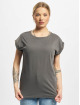 Urban Classics t-shirt Ladies Extended Shoulder grijs