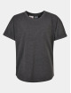 Urban Classics t-shirt Boys Long Shaped Turnup 2-Pack grijs