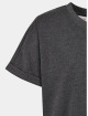 Urban Classics t-shirt Boys Long Shaped Turnup 2-Pack grijs