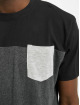 Urban Classics T-Shirt 3-Tone Pocket gris