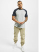 Urban Classics T-Shirt Raglan Contrast gris