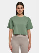 Urban Classics T-Shirt Ladies Short Oversize grün