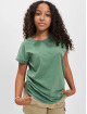 Urban Classics T-Shirt Girls Organic Extended Shoulder grün