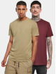 Urban Classics t-shirt Basic 2-Pack khaki