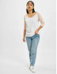 Urban Classics T-Shirt manches longues Ladies 3/4 Contrast Raglan blanc