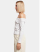 Urban Classics T-Shirt manches longues Ladies Off Shoulder Rib blanc