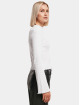 Urban Classics T-Shirt manches longues Ladies Rib Turtelneck blanc