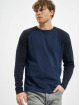 Urban Classics T-Shirt manches longues Raglan Contrast LS bleu