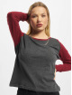 Urban Classics T-Shirt manches longues Ladies Contrast Raglan gris