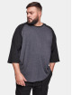 Urban Classics T-Shirt manches longues Contrast 3/4 Sleeve gris