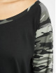 Urban Classics T-Shirt manches longues Ladies 3/4 Contrast Raglan noir
