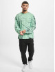Urban Classics T-Shirt manches longues Boxy Tye Dye vert