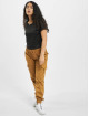 Urban Classics T-Shirt Ladies Stretch Pattern Cropped Tee noir