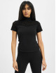 Urban Classics T-Shirt Ladies Flock Lace Turtleneck Tee noir