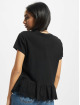 Urban Classics T-Shirt Ladies Organic Volant noir