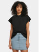 Urban Classics T-Shirt Ladies Oversized Extended Shoulder Polo noir