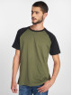Urban Classics T-Shirt Raglan Contrast olive