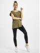 Urban Classics T-Shirt Ladies Organic Extended Shoulder olive