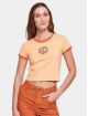 Urban Classics T-Shirt Ladies Stretch Jersey Cropped orange