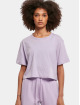 Urban Classics T-Shirt Ladies Short Oversized pourpre