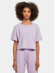 Urban Classics T-Shirt Ladies Short Oversized pourpre