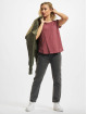 Urban Classics T-Shirt Ladies Long Back Shaped Spray Dye red