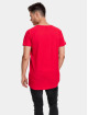 Urban Classics T-Shirt Long Shaped Slub Raglan rouge