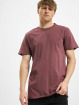 Urban Classics T-Shirt Open Edge Pigment Dyed Basic rouge
