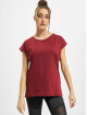 Urban Classics T-Shirt Ladies Organic Extended Shoulder Tee rouge