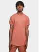 Urban Classics T-Shirt Long Shaped Turn Up rouge
