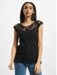 Urban Classics T-Shirt Ladies Top Laces 2-Pack schwarz