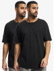 Urban Classics T-Shirt Organic Cotton Curved Oversized 2-Pack schwarz