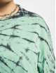 Urban Classics T-shirt Ladies Oversized Cropped Tie Dye verde
