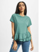 Urban Classics T-shirt Ladies Organic Volant verde