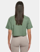 Urban Classics T-Shirt Ladies Short Oversize vert