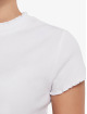 Urban Classics T-Shirt Cropped Rib weiß